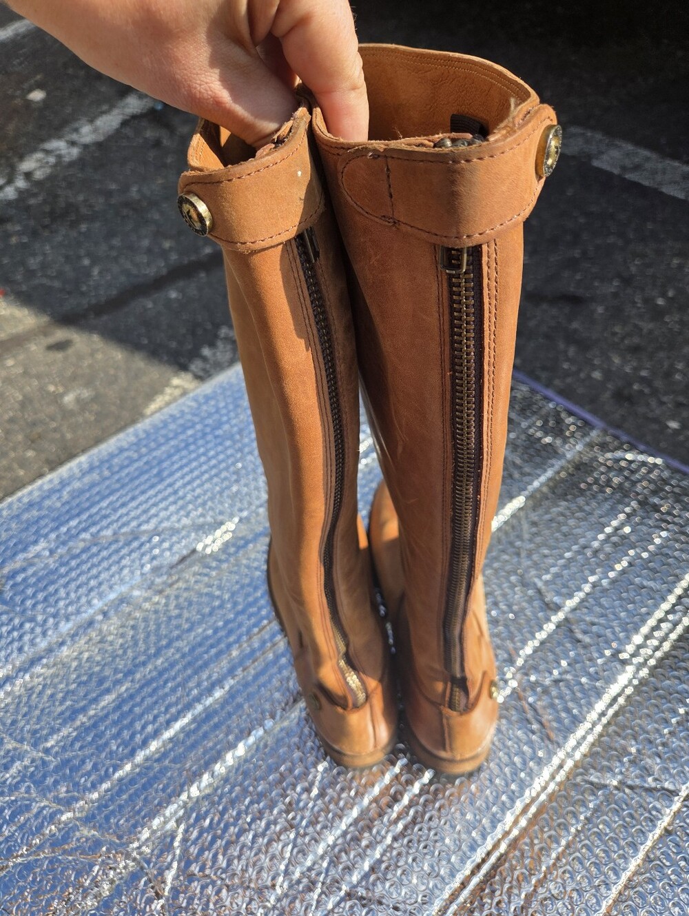 FRYE Melissa Button Back Riding Boots - Picture 8 of 8